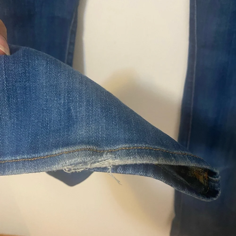 7 For All Mankind Luxe Performance Blue Straight Men's Jeans